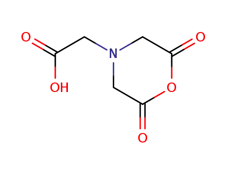 Molecular Structure of 33658-49-0 (2,6-dioxo-N-(carboxymethyl)morpholine)
