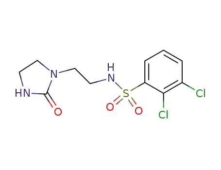Molecular Structure of 886236-60-8 (2,3-dichloro-N-[2-(2-oxoimidazolidin-1-yl)ethyl]benzenesulphonamide)