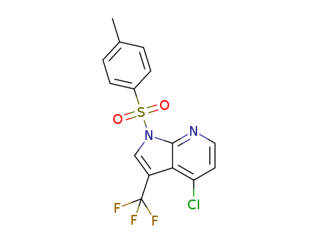 4-Chloro-1-[(4-methylphenyl)sulfonyl]-3-(trifluoromethyl)-1H-pyrrolo[2,3-b]pyridine cas  869335-74-0