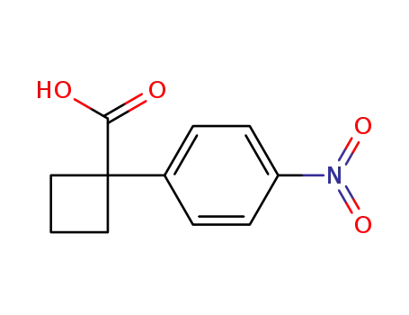 Molecular Structure of 202737-42-6 (1-(4-NITROPHENYL)CYCLOBUTANECARBOXYLIC ACID)