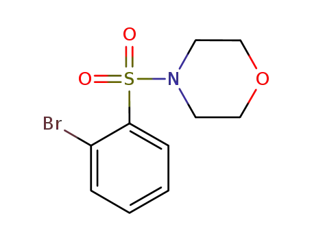 Molecular Structure of 688798-57-4 (4-[(2-Bromophenyl)sulphonyl]morpholine)