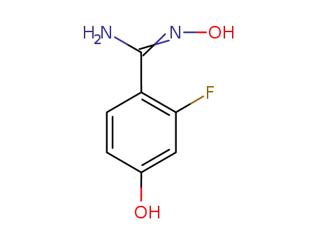 Molecular Structure of 880874-38-4 (2-FLUORO-4,N-DIHYDROXY-BENZAMIDINE)