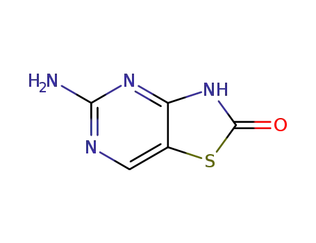 Molecular Structure of 848691-22-5 (Thiazolo[4,5-d]pyrimidin-2(3H)-one, 5-amino-)