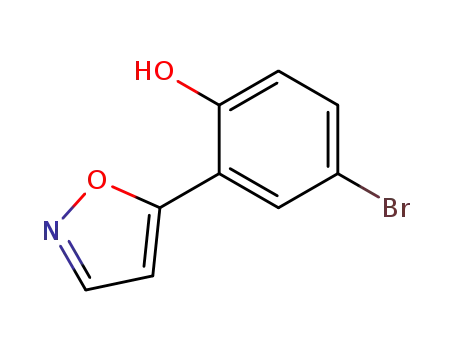 Molecular Structure of 213690-27-8 (4-BROMO-2-(5-ISOXAZOLYL)PHENOL)