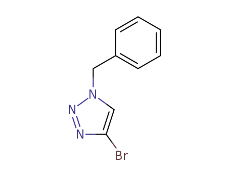 Molecular Structure of 31875-99-7 (1H-1,2,3-Triazole, 4-bromo-1-(phenylmethyl)-)