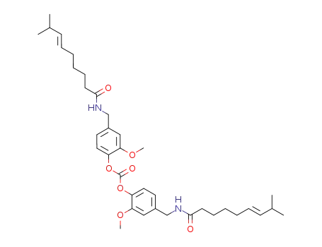 Molecular Structure of 913290-18-3 (4-[((6E)-8-methylnon-6-enoylamino)methyl]-2-methyoxyphenyl {4-[((6E)-8-methylnon-6-enoylamino)methyl]-2-methoxyphenoxy}formate)