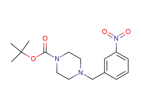 Molecular Structure of 203047-33-0 (TERT-BUTYL 4-(3-NITROBENZYL)PIPERAZINE-1-CARBOXYLATE)
