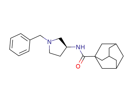 Molecular Structure of 267643-71-0 ((S)-N-(1-benzylpyrrolidin-3-yl)-1-adamantanecarboxamide)