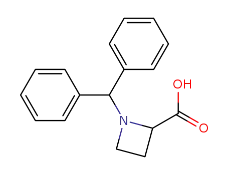 Molecular Structure of 65219-11-6 (1-Benzhydrylazetidine-2-carboxylic Acid)