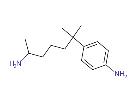Molecular Structure of 85435-26-3 (2-amino-6-(4-aminophenyl)-6-methyl-heptane)