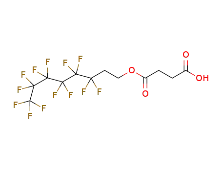 Molecular Structure of 125111-32-2 (1H,2H,2H-perfluoro-1-octyl succinic acid monoester)