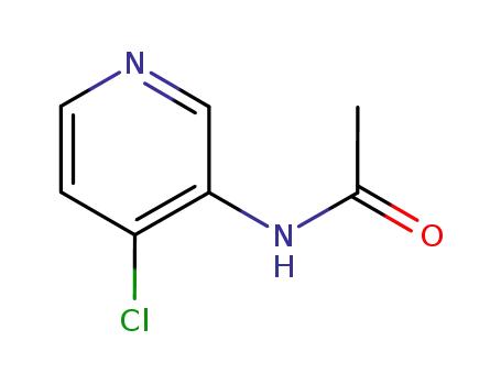 Molecular Structure of 138769-30-9 (N-(4-CHLORO-3-PYRIDINYL)ACETAMIDE)