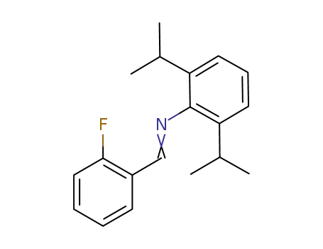Molecular Structure of 525594-08-5 (Benzenamine, N-[(2-fluorophenyl)methylene]-2,6-bis(1-methylethyl)-)