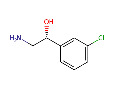 Molecular Structure of 121652-86-6 ((R)-1-(3-CHLOROPHENYL)-1-HYDROXY-2-AMINOETHANE)