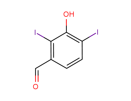2,4-diiodo-3-hydroxybenzaldehyde