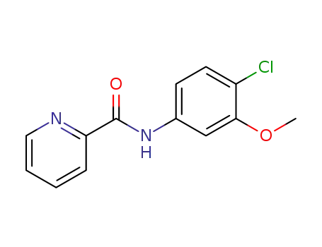 Molecular Structure of 1161205-04-4 (N-(4-Chloro-3-methoxyphenyl)-2-pyridinecarboxamide)