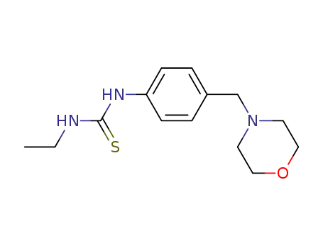 Molecular Structure of 1146977-57-2 (N-ethyl-N'-[4-(4-morpholinylmethyl)phenyl]thiourea)