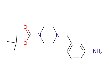 Molecular Structure of 361345-40-6 (TERT-BUTYL 4-(3-AMINOBENZYL)PIPERAZINE-1-CARBOXYLATE)