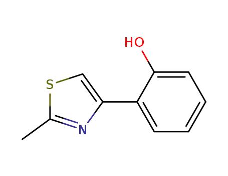 Molecular Structure of 160241-65-6 (2-(2-METHYL-THIAZOL-4-YL)-PHENOL)