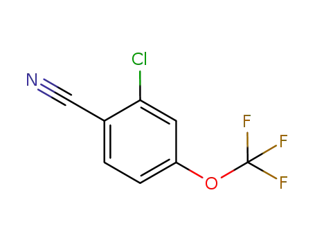 Molecular Structure of 874482-94-7 (Benzonitrile, 2-chloro-4-(trifluoromethoxy)-)