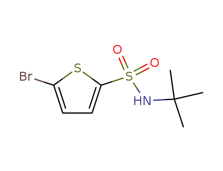 Molecular Structure of 286932-39-6 (5-Bromo-N-tert-butyl-2-thiophenesulfonamide)