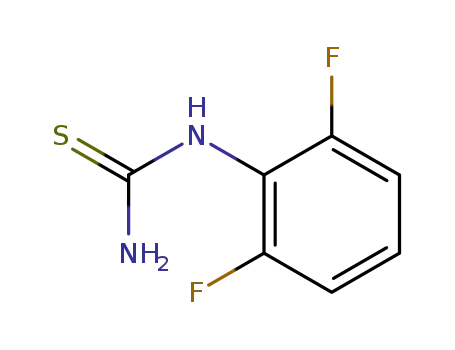 Molecular Structure of 59772-31-5 ((2 6-DIFLUOROPHENYL)THIOUREA  97)