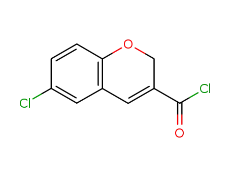 Molecular Structure of 306935-54-6 (6-CHLORO-2H-1-BENZOPYRAN-3-CARBONYL CHLORIDE)