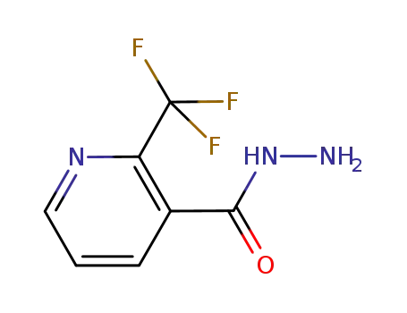 Molecular Structure of 923288-65-7 (3-Pyridinecarboxylic acid, 2-(trifluoromethyl)-, hydrazide)