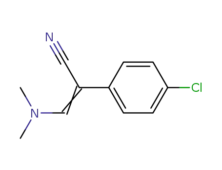 Molecular Structure of 40373-88-4 (2-(4-CHLOROPHENYL)-3-(DIMETHYLAMINO)ACRYLONITRILE)