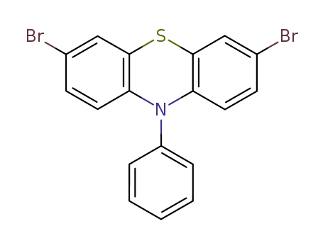 Molecular Structure of 89922-58-7 (3,7-Dibromo-10-phenyl-10H-phenothiazine)