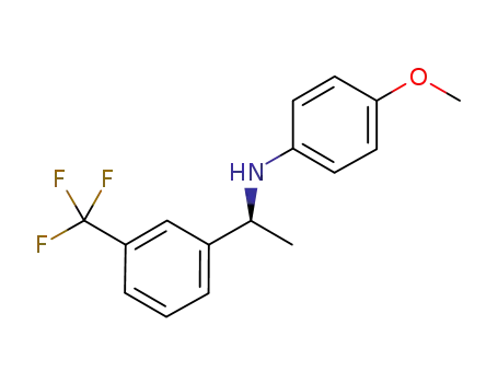 Molecular Structure of 1155868-84-0 (4-methoxy-N-{1-[3-(trifluoromethyl)phenyl]ethyl}aniline)