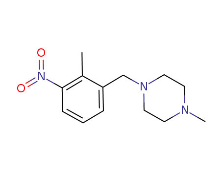 1-methyl-4-[(2-methyl-3-nitrophenyl)methyl]piperazine