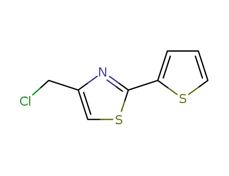 Molecular Structure of 54679-16-2 (4-(CHLOROMETHYL)-2-(2-THIENYL)-1,3-THIAZOLE)