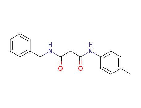 Molecular Structure of 122049-17-6 (Propanediamide, N-(4-methylphenyl)-N'-(phenylmethyl)-)