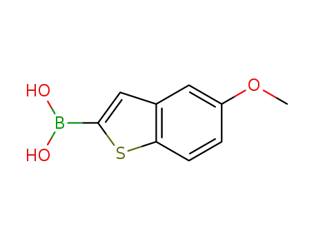 Molecular Structure of 193965-30-9 (5-Methoxybenzo[b]thiophene-2-boronic acid)