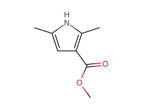 Molecular Structure of 69687-80-5 (METHYL 2,5-DIMETHYLPYRROLE-3-CARBOXYLATE)