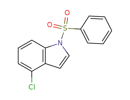 Molecular Structure of 896137-68-1 (4-chloro-1-phenylsulfonyl-1H-indole)