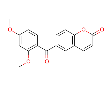 Molecular Structure of 947408-90-4 (2H-1-Benzopyran-2-one, 6-(2,4-dimethoxybenzoyl)-)