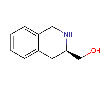 Molecular Structure of 62855-02-1 ((R)-(1,2,3,4-TETRAHYDROISOQUINOLIN-3-YL)-METHANOL)