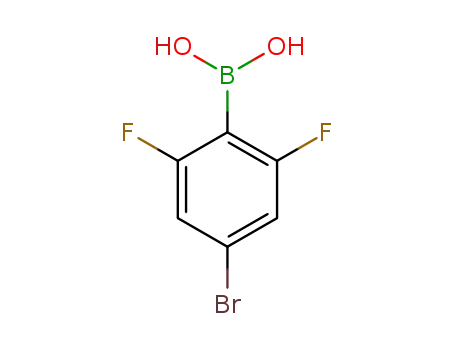 Molecular Structure of 352535-81-0 (4-BROMO-2 6-DIFLUOROPHENYLBORONIC ACID)