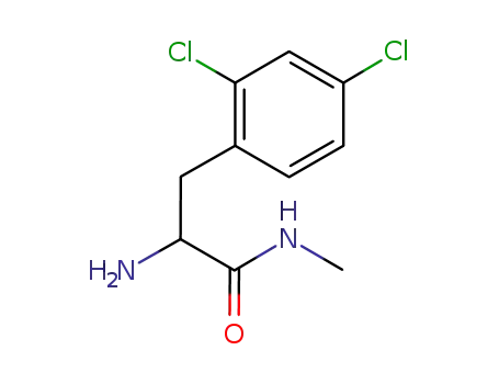 Molecular Structure of 215311-39-0 (D,L 2,4-dichlorophenylalanine N-methylamide)