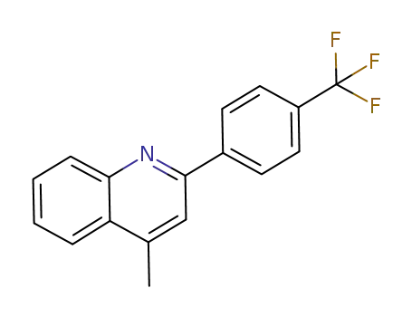 Molecular Structure of 863487-46-1 (4-methyl-2-(4-(trifluoromethyl)phenyl)-4-methylquinoline)