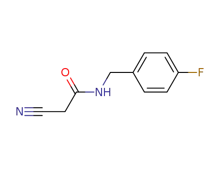 Molecular Structure of 169120-70-1 (2-cyano-N-(4-fluorobenzyl)acetamide)