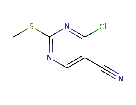 4-Chloro-2-(methylthio)pyrimidine-5-carbonitrile ,97%
