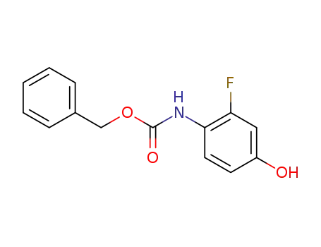 Molecular Structure of 1195781-24-8 (benzyl (2-fluoro-4-hydroxyphenyl)carbamate)