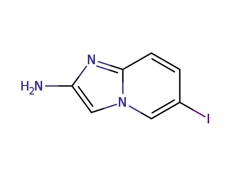 Molecular Structure of 947248-49-9 (6-Iodo-imidazo[1,2-a]pyridin-2-amine)