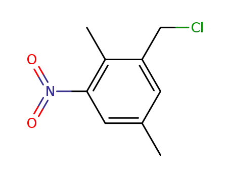 Molecular Structure of 18102-22-2 (1-(Chloromethyl)-2,5-dimethyl-3-nitrobenzene)