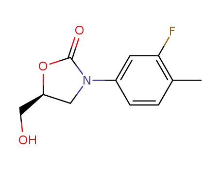 (S)-3-(3-fluoro-4-methyl-phenyl)-5-hydroxymethyl-oxazolidin-2-one