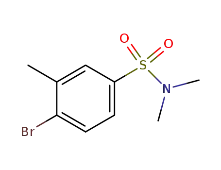 Molecular Structure of 849532-31-6 (4-Bromo-N,N,3-trimethylbenzenesulphonamide)