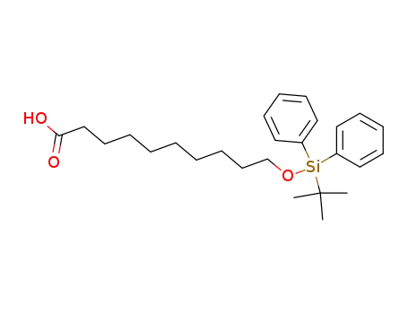 Molecular Structure of 868132-31-4 (10-(tert-butyldiphenylsilanyloxy)decanoic acid)